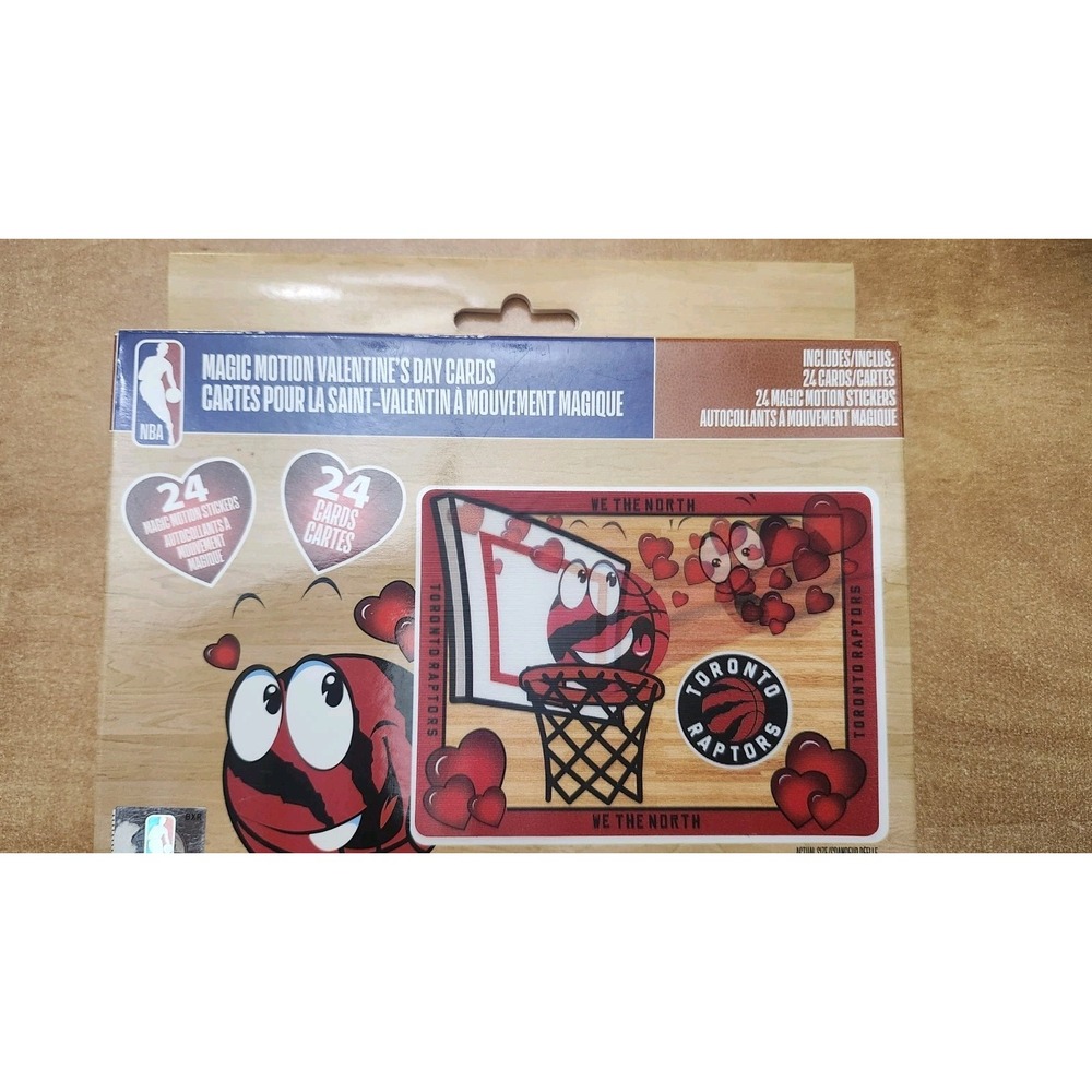 NBA Toronto Raptors Magic Motion Valentines Day Cards And‎ Stickers